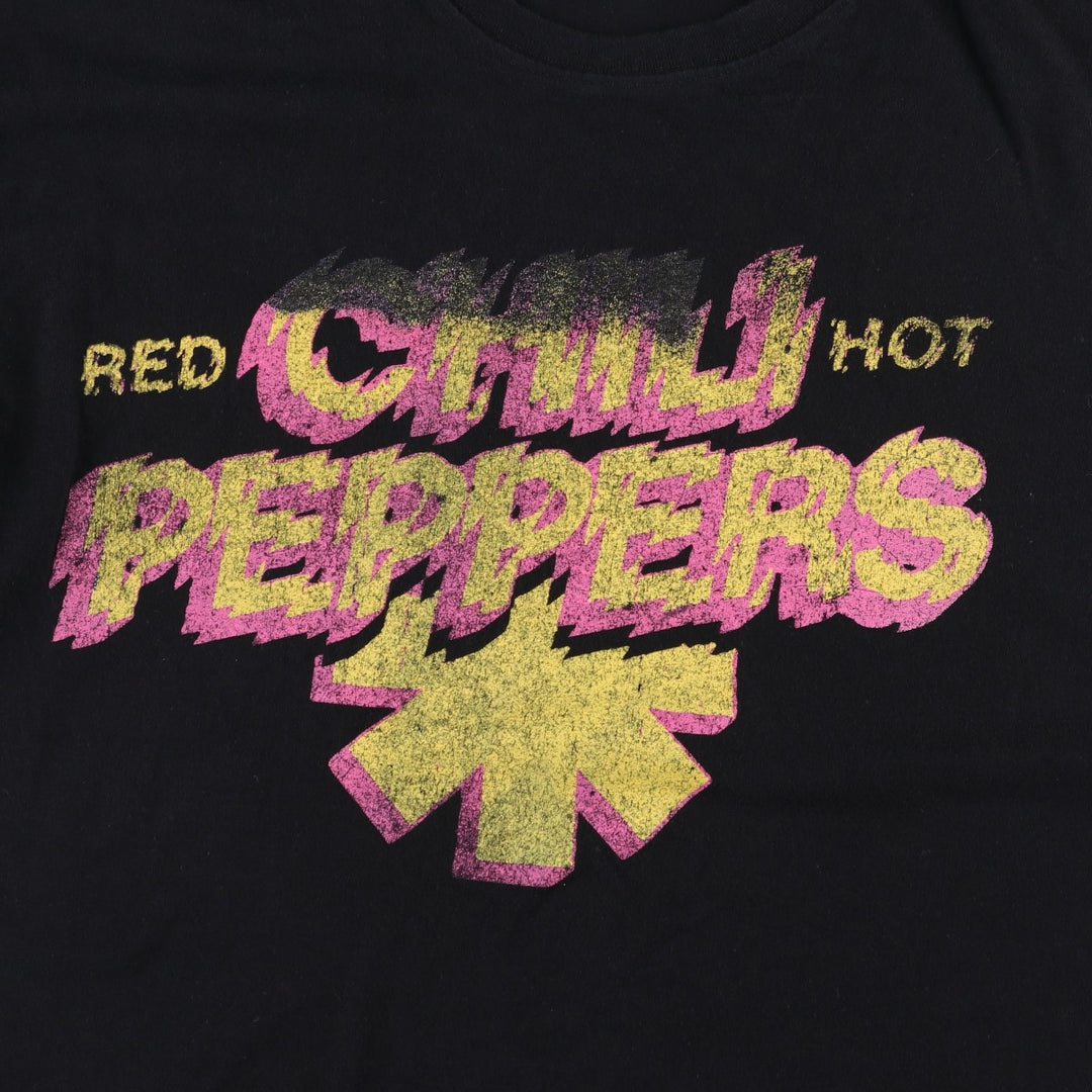 Keya RED HOT CHILI PEPPERS Band T-shirt (Men's size L) cotton black type Vintage Second Hand