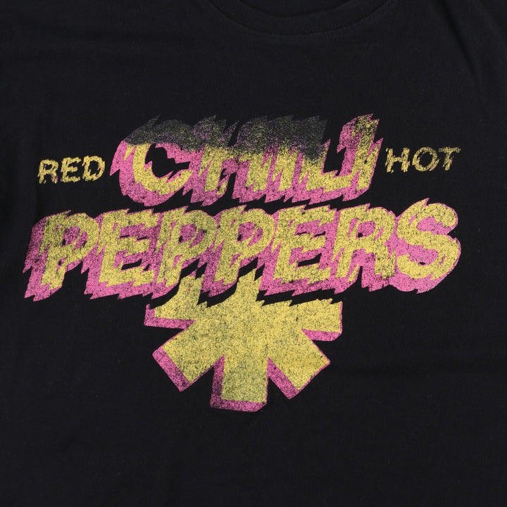 Keya RED HOT CHILI PEPPERS Band T-shirt (Men's size L) cotton black type Vintage Second Hand