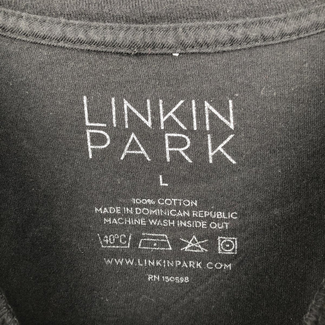 LINKIN PARK Band T-Shirt, Men's Size L cotton black type Vintage Second Hand