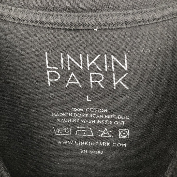 LINKIN PARK Band T-Shirt, Men's Size L cotton black type Vintage Second Hand