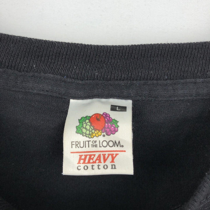 Fruit of the Loom Heavy Cotton Anthrax Band T-Shirt (Men's Size L) cotton black type Vintage Second Hand