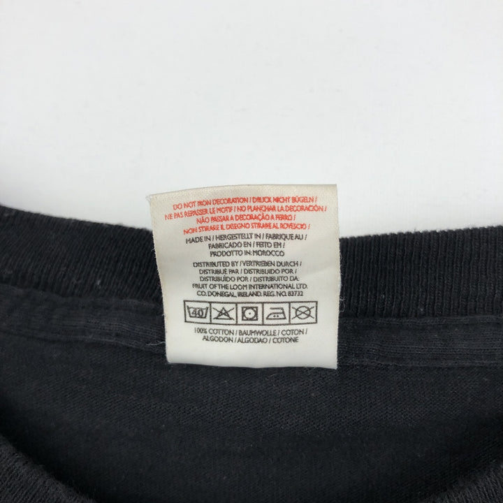 Fruit of the Loom Heavy Cotton Anthrax Band T-Shirt (Men's Size L) cotton black type Vintage Second Hand