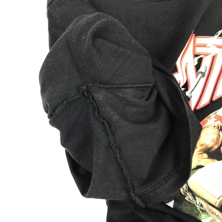 Fruit of the Loom Heavy Cotton Anthrax Band T-Shirt (Men's Size L) cotton black type Vintage Second Hand