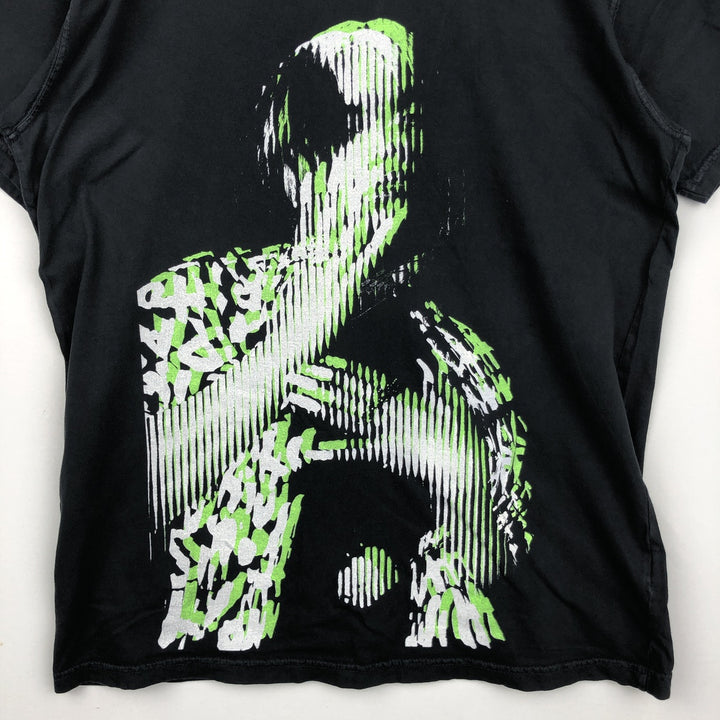 BILLIE EILISH Billie Eilish Band T-shirt Band T Men's M size cotton black type Vintage Second Hand