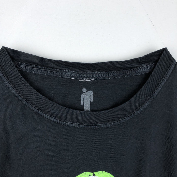 BILLIE EILISH Billie Eilish Band T-shirt Band T Men's M size cotton black type Vintage Second Hand