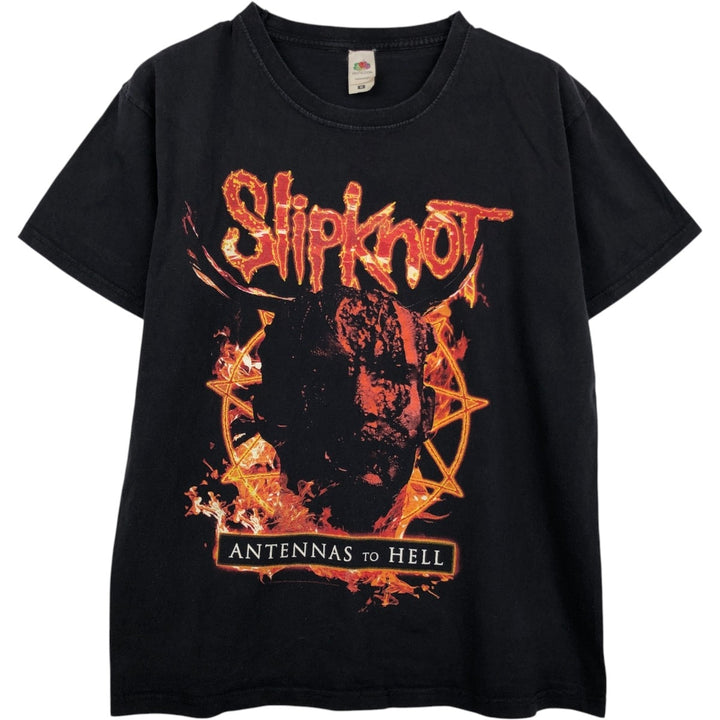 Fruit of the Loom Slipknot Band T-shirt (Men's Size M) cotton black type Vintage Second Hand