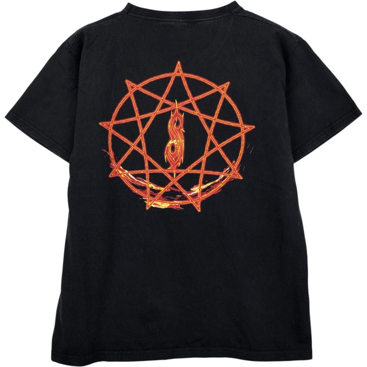 Fruit of the Loom Slipknot Band T-shirt (Men's Size M) cotton black type Vintage Second Hand