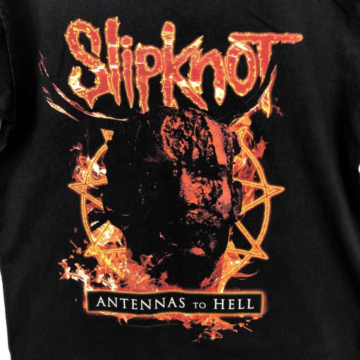 Fruit of the Loom Slipknot Band T-shirt (Men's Size M) cotton black type Vintage Second Hand