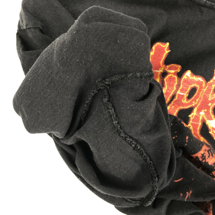 Fruit of the Loom Slipknot Band T-shirt (Men's Size M) cotton black type Vintage Second Hand