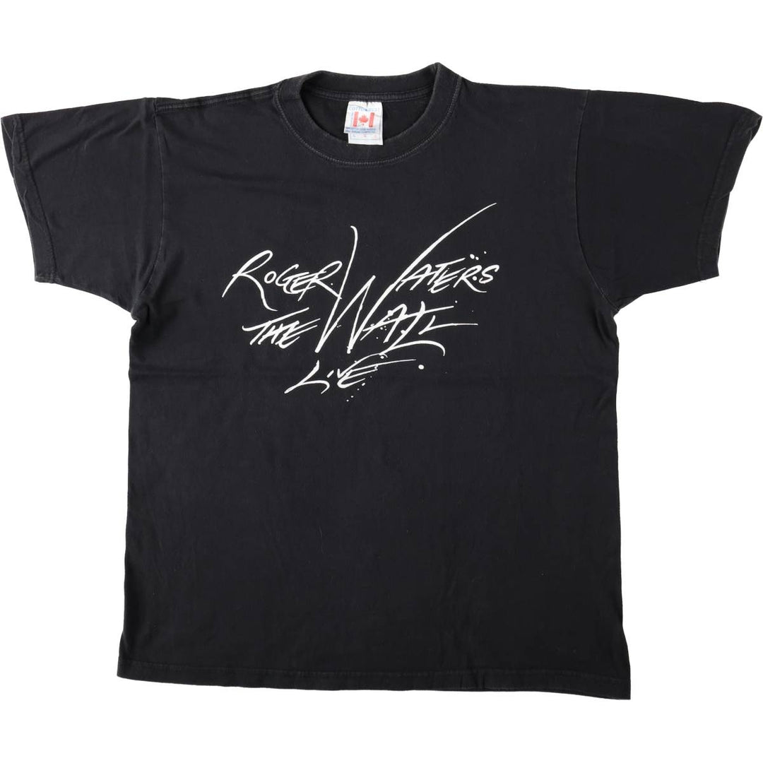 Cotton Best Roger Waters Band T-Shirt, Made in Canada, Men's Size L (approx.) cotton white type Vintage Second Hand