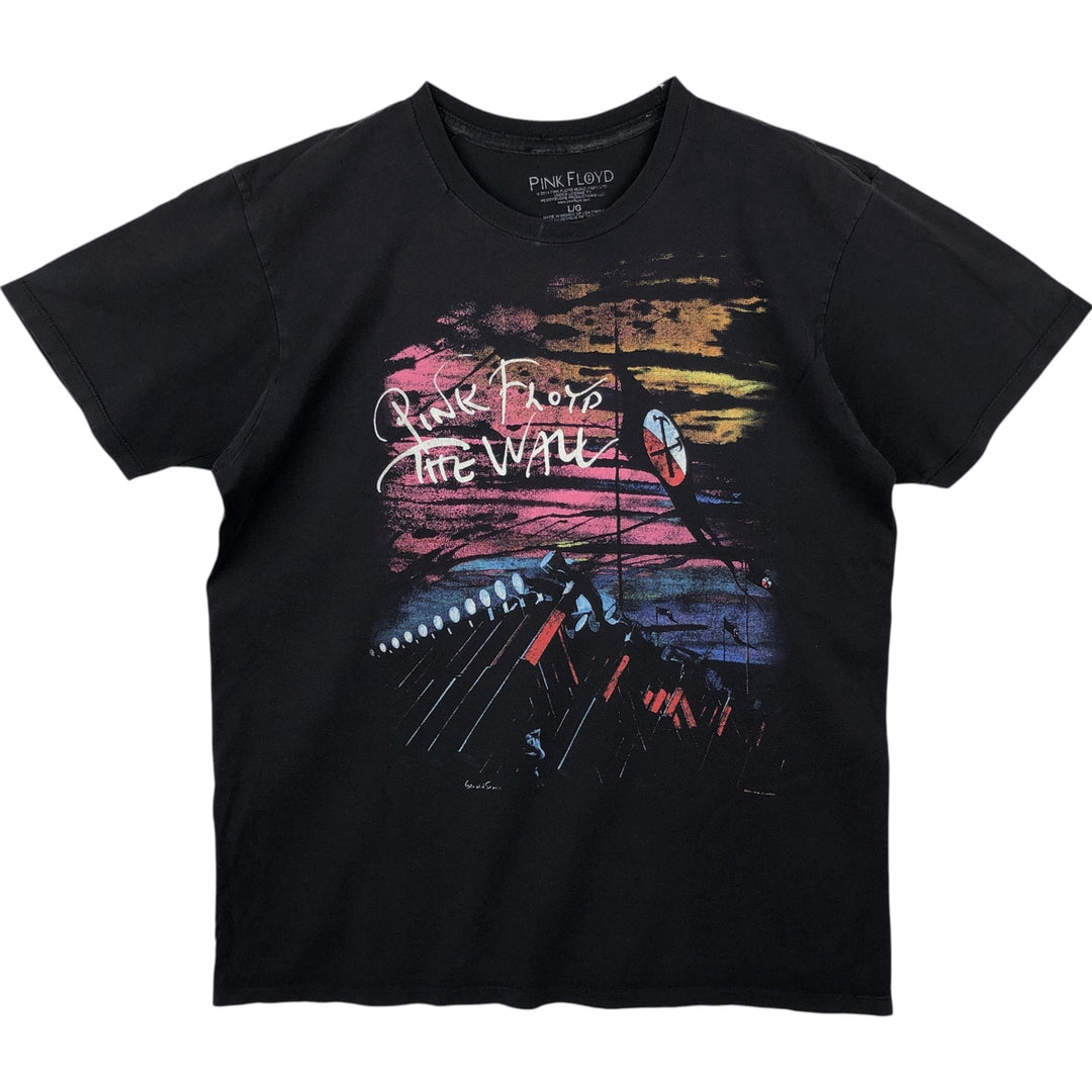 PINK FLOYD Pink Floyd Band T-shirt Band T Men's L size cotton black type Vintage Second Hand