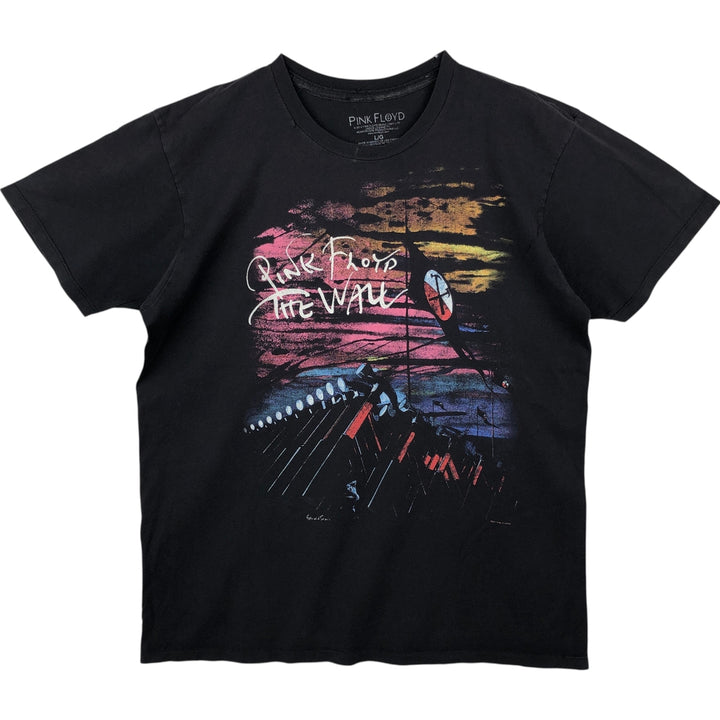 PINK FLOYD Pink Floyd Band T-shirt Band T Men's L size cotton black type Vintage Second Hand