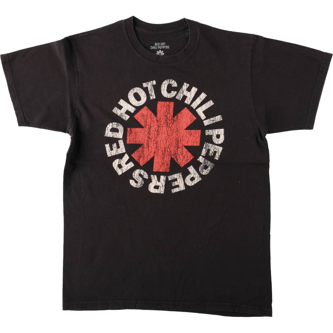 RED HOT CHILI PEPPERS Red Hot Chili Peppers Band T-shirt Band T Men's M size cotton black type Vintage Second Hand