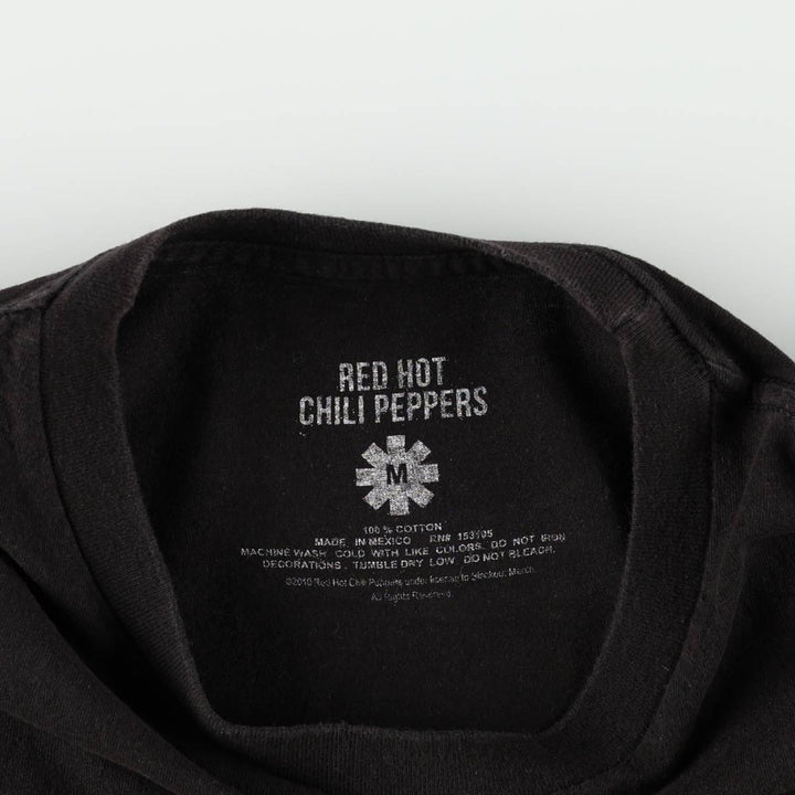 RED HOT CHILI PEPPERS Red Hot Chili Peppers Band T-shirt Band T Men's M size cotton black type Vintage Second Hand