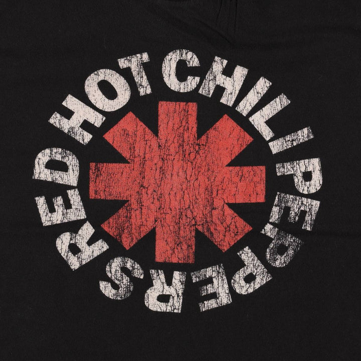 RED HOT CHILI PEPPERS Red Hot Chili Peppers Band T-shirt Band T Men's L size cotton black type Vintage Second Hand
