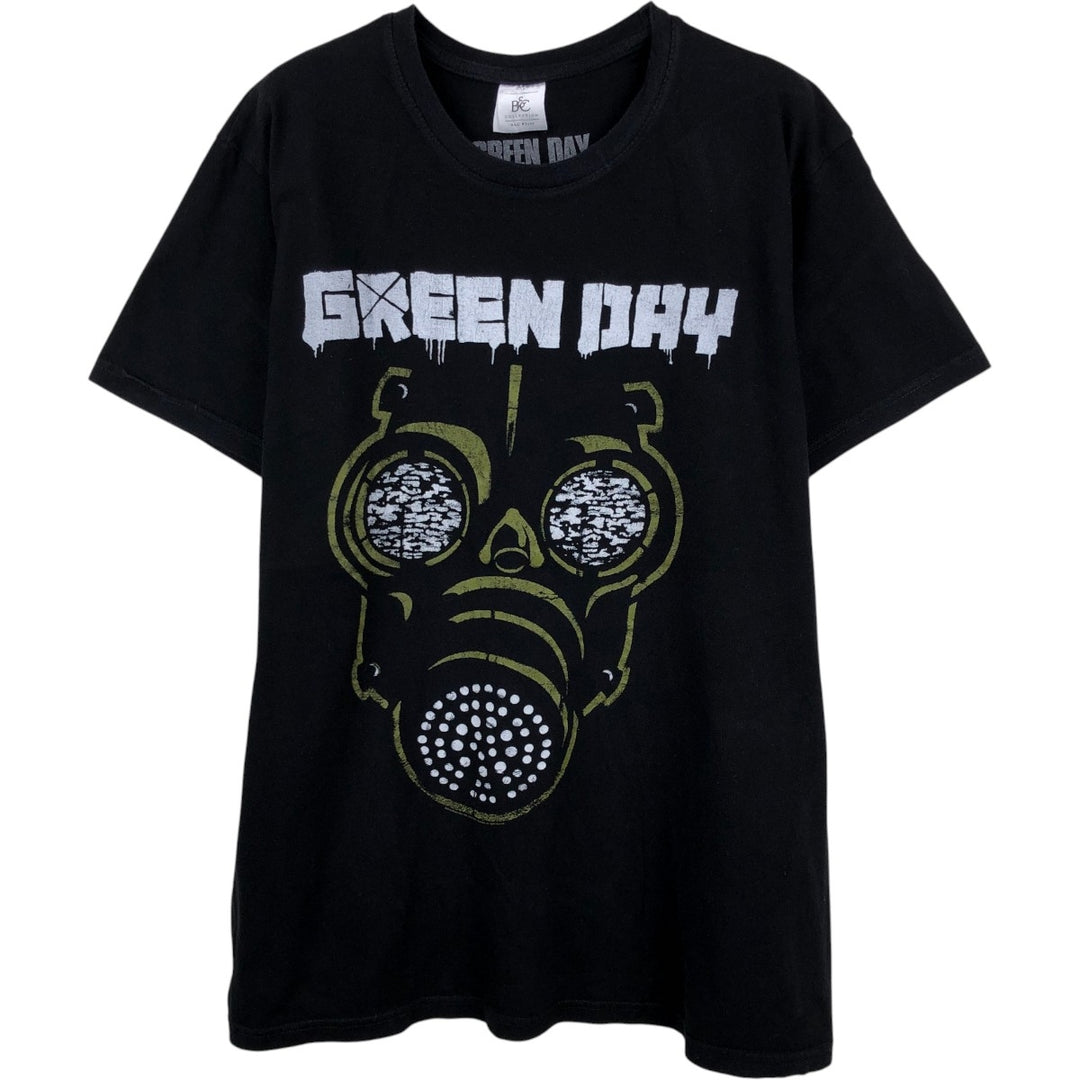 B AND C COLLECTION GREEN DAY Band T-shirt (Men's XL equivalent) cotton black type Vintage Second Hand