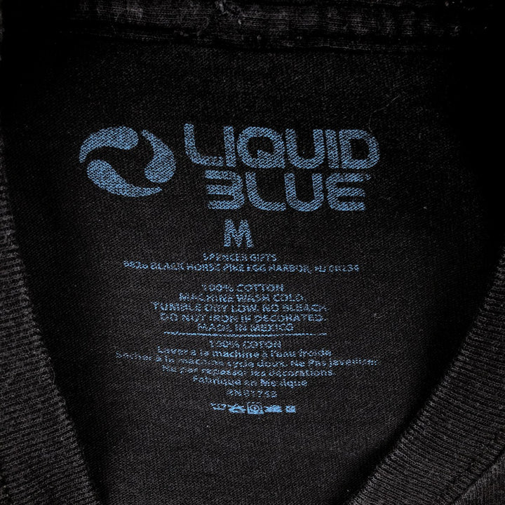 Liquid Blue Pink Floyd THE WALL Band T-shirt (Men's Size M) cotton black type Vintage Second Hand