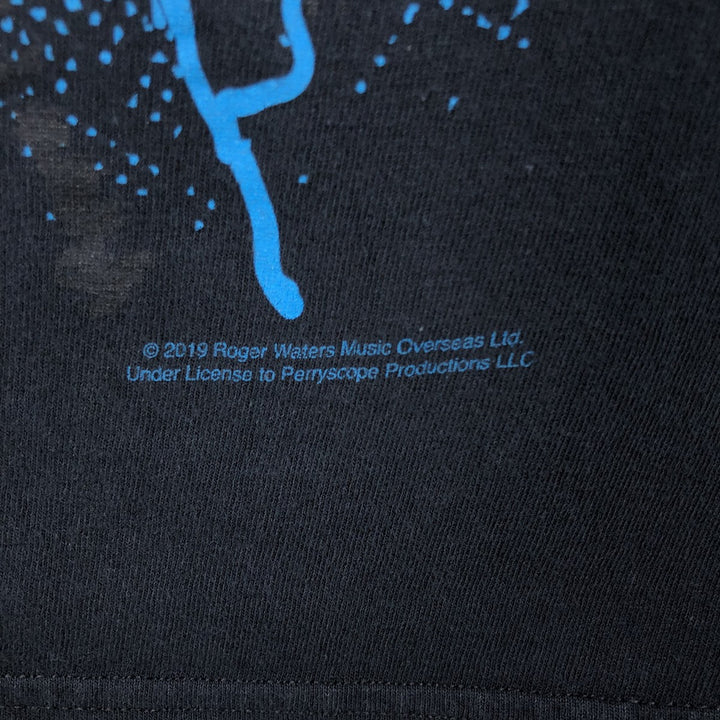 Liquid Blue Pink Floyd THE WALL Band T-shirt (Men's Size M) cotton black type Vintage Second Hand