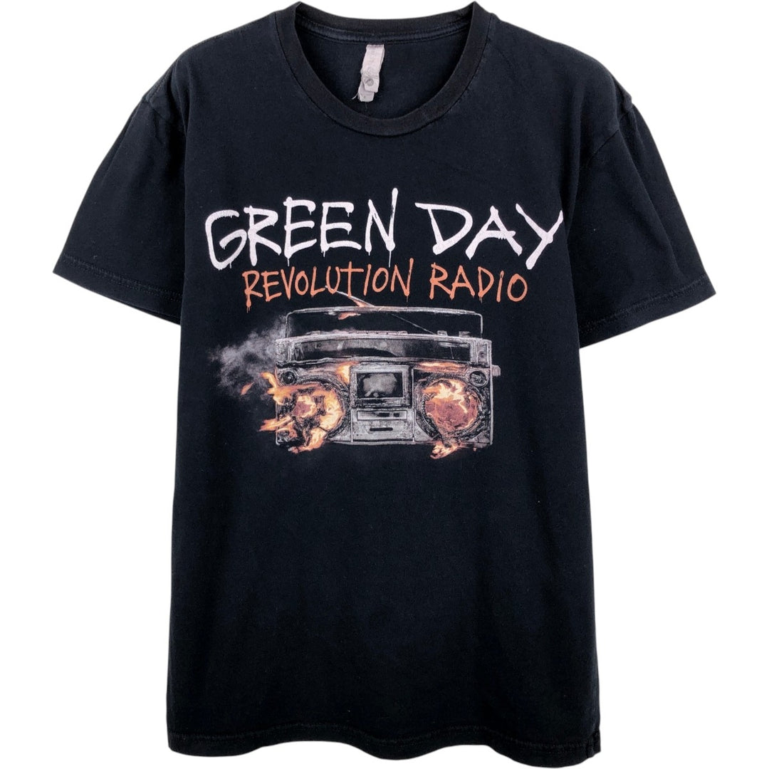 Next Level GREEN DAY Band T-shirt (Men's Size S) cotton black type Vintage Second Hand