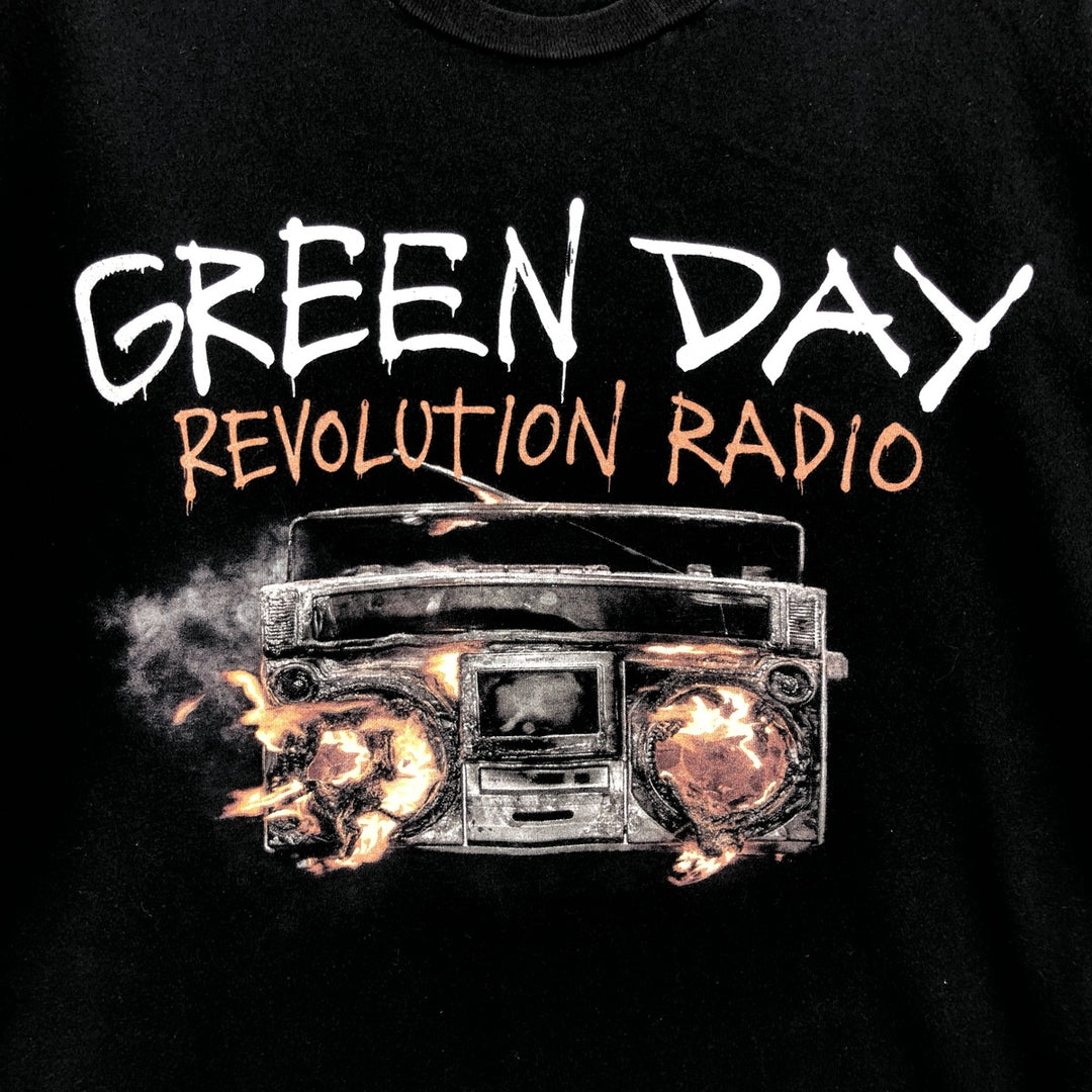 Next Level GREEN DAY Band T-shirt (Men's Size S) cotton black type Vintage Second Hand