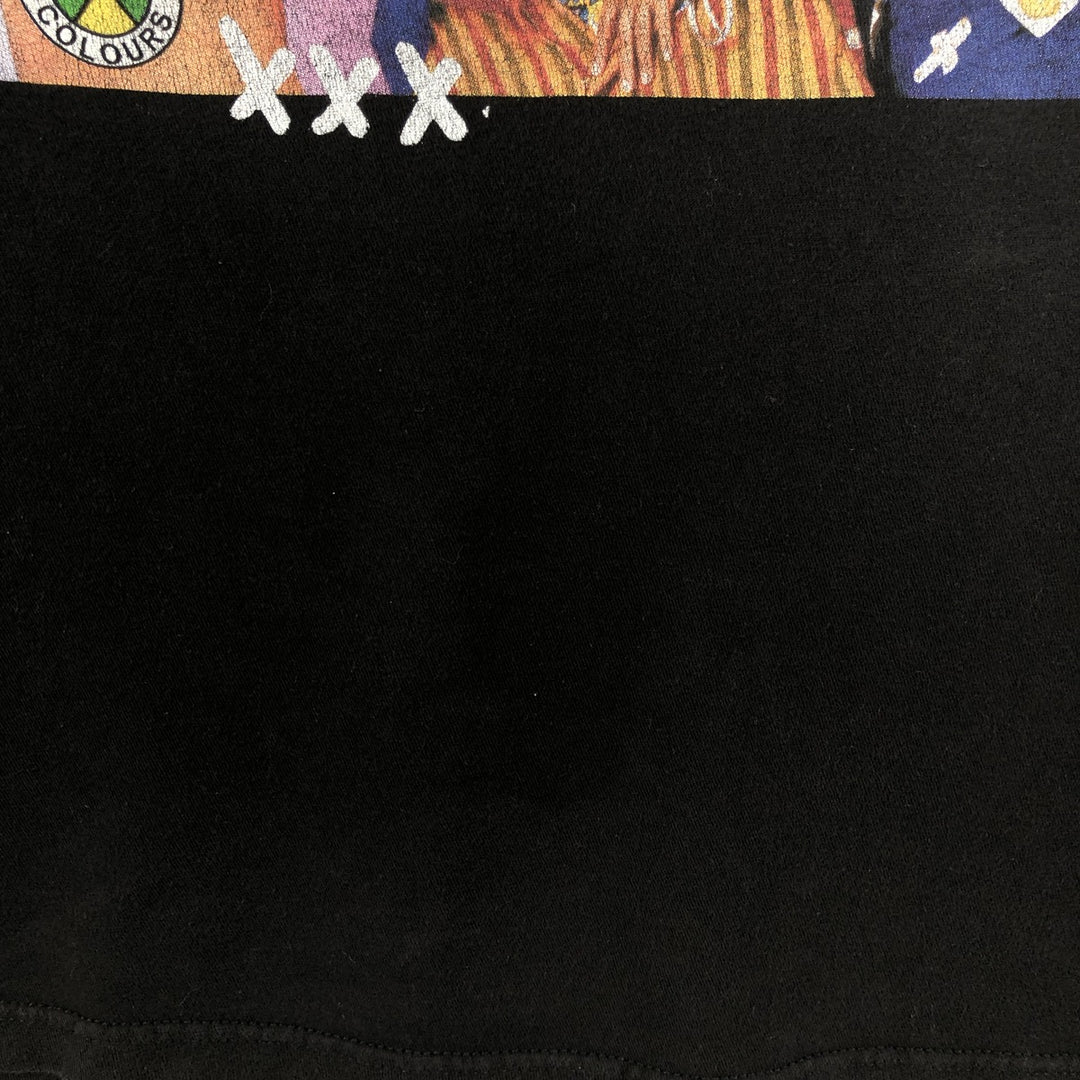 Cross Colours TLC Wrap T-Shirt (Men's Size L) cotton black type Vintage Second Hand