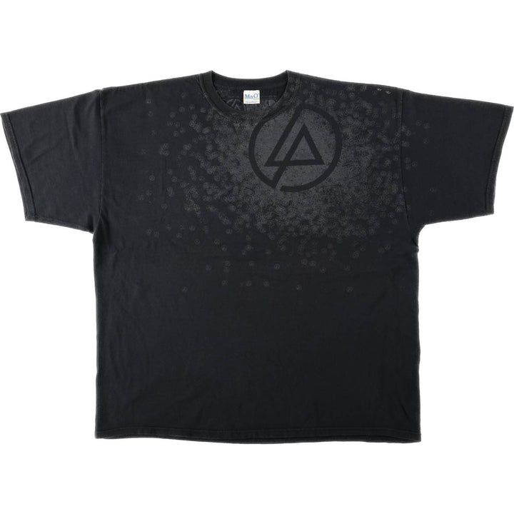 M&O Knits LINKIN PARK Band T-shirt (Men's XL equivalent) unclear black type Vintage Second Hand