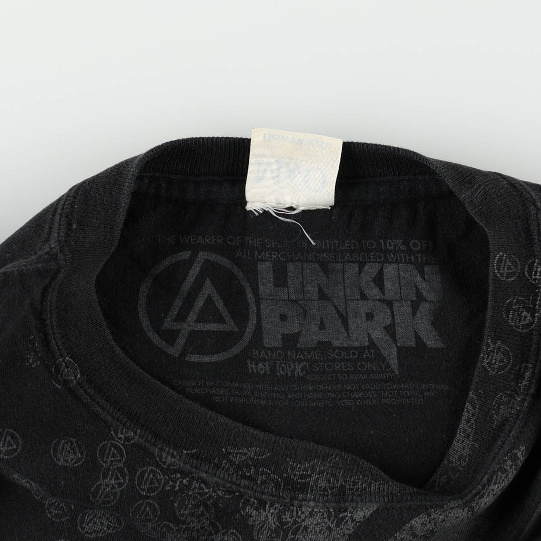 M&O Knits LINKIN PARK Band T-shirt (Men's XL equivalent) unclear black type Vintage Second Hand