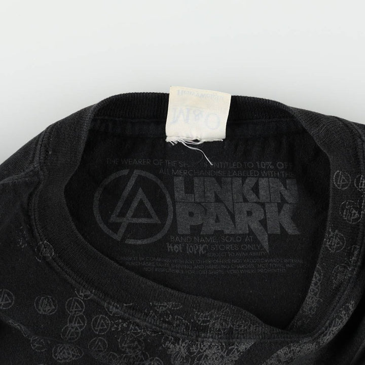 M&O Knits LINKIN PARK Band T-shirt (Men's XL equivalent) unclear black type Vintage Second Hand