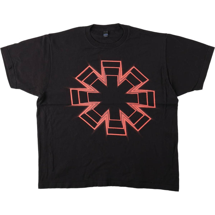 Tultex RED HOT CHILI PEPPERS Band T-Shirt (Men's Size L) cotton black type Vintage Second Hand