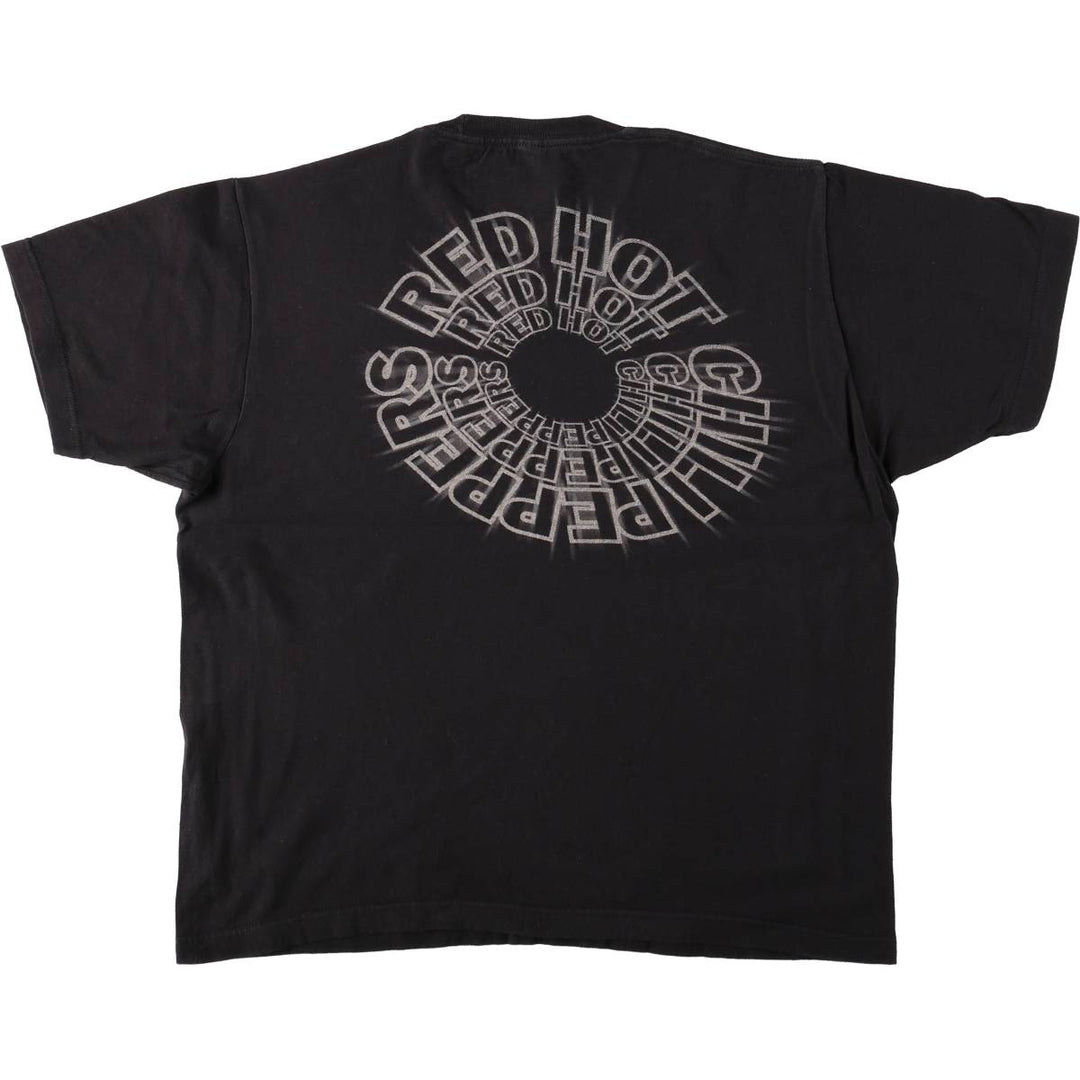 Tultex RED HOT CHILI PEPPERS Band T-Shirt (Men's Size L) cotton black type Vintage Second Hand