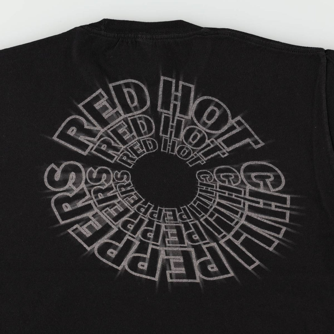 Tultex RED HOT CHILI PEPPERS Band T-Shirt (Men's Size L) cotton black type Vintage Second Hand