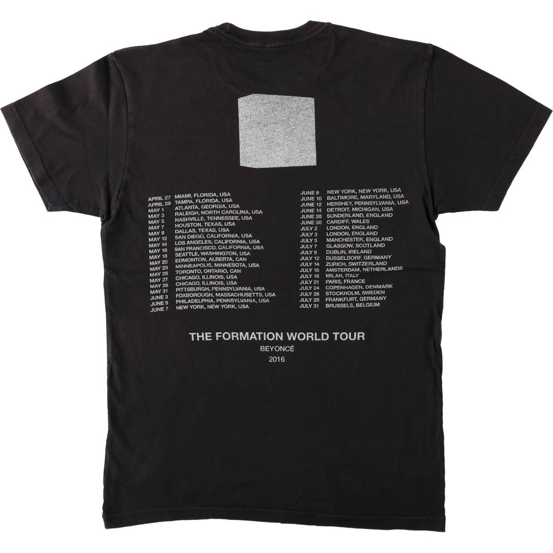 BEYONCE Rap T-Shirt (Men's Size S) cotton black type Vintage Second Hand