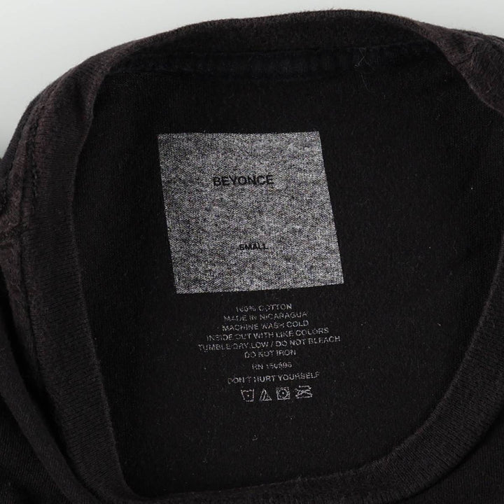 BEYONCE Rap T-Shirt (Men's Size S) cotton black type Vintage Second Hand
