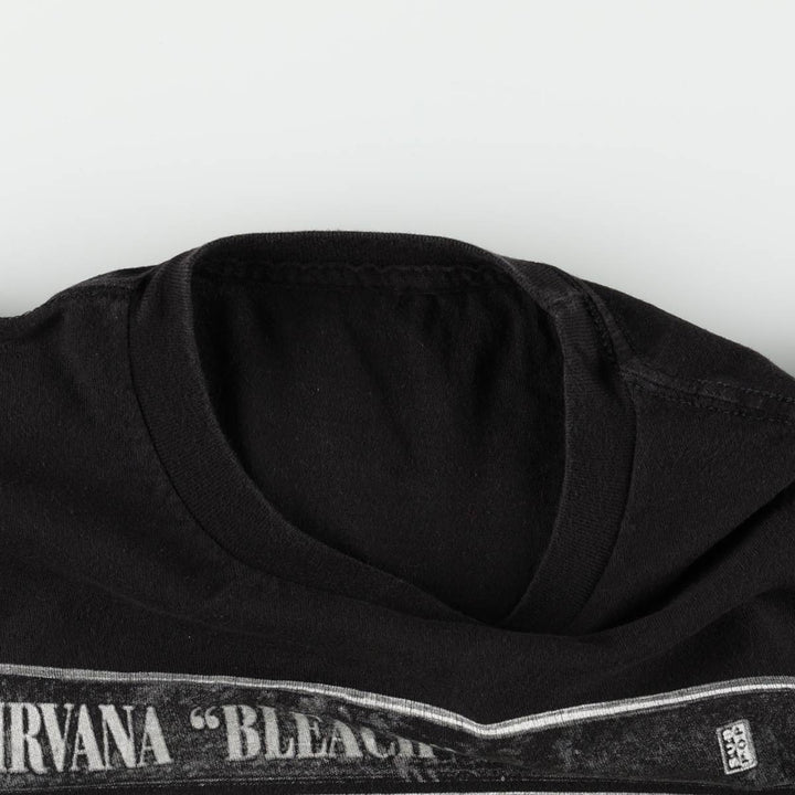 NIRVANA Nirvana Band T-shirt, Band T, Men's S size unclear black type Vintage Second Hand
