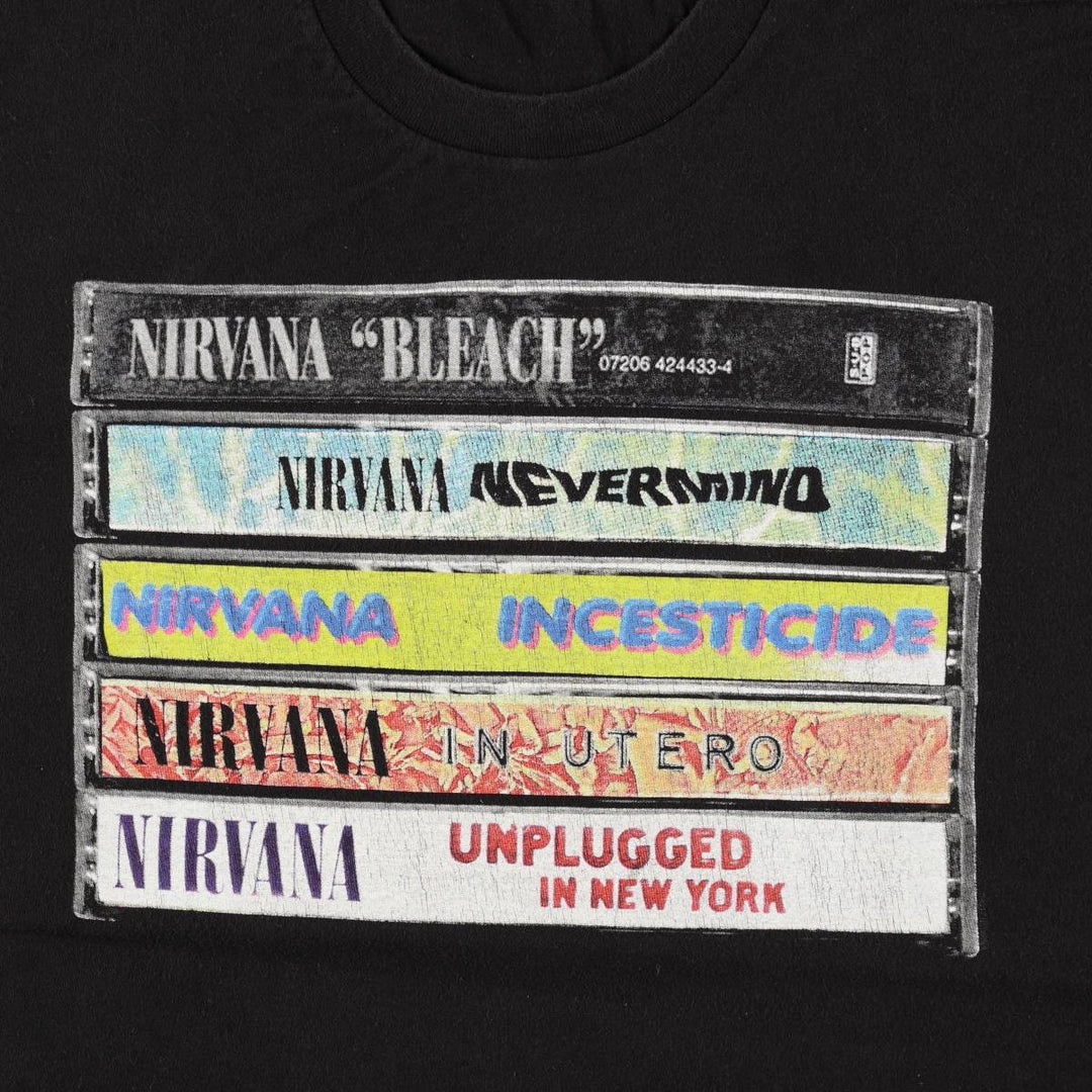 NIRVANA Nirvana Band T-shirt, Band T, Men's S size unclear black type Vintage Second Hand