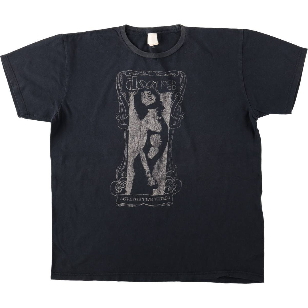 The Doors band t-shirt, men's size XL. cotton black type Vintage Second Hand