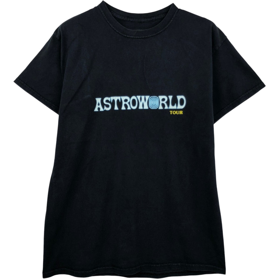ASTRO WORLD Rap T-shirt, Men's Size Small cotton black type Vintage Second Hand