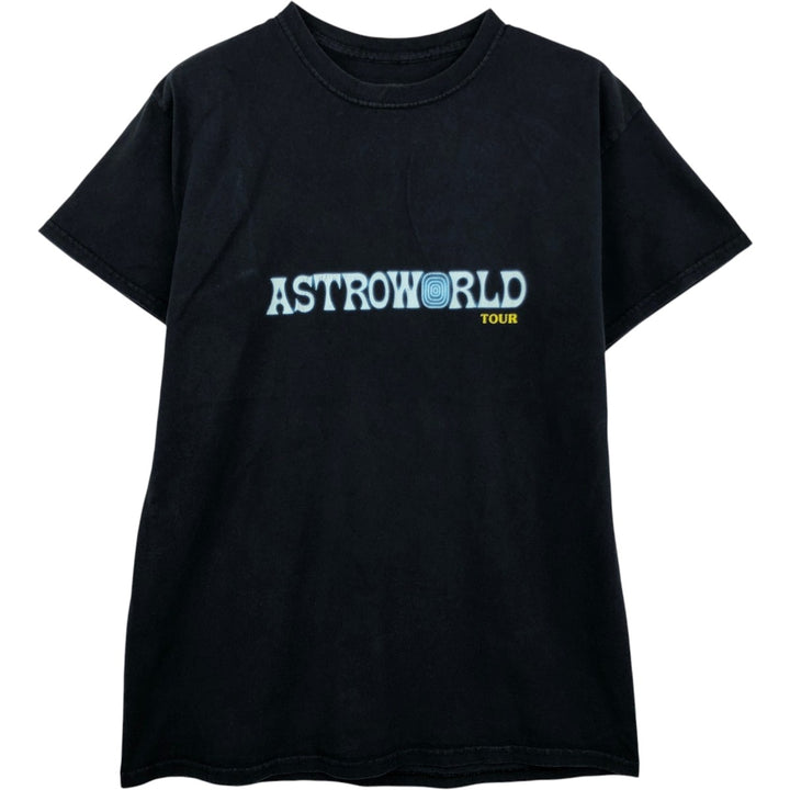 ASTRO WORLD Rap T-shirt, Men's Size Small cotton black type Vintage Second Hand