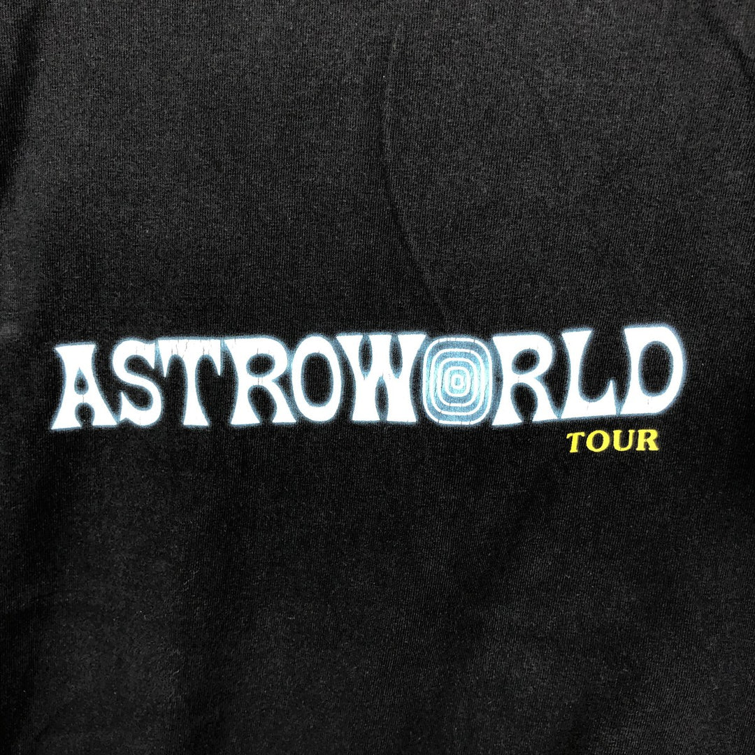 ASTRO WORLD Rap T-shirt, Men's Size Small cotton black type Vintage Second Hand