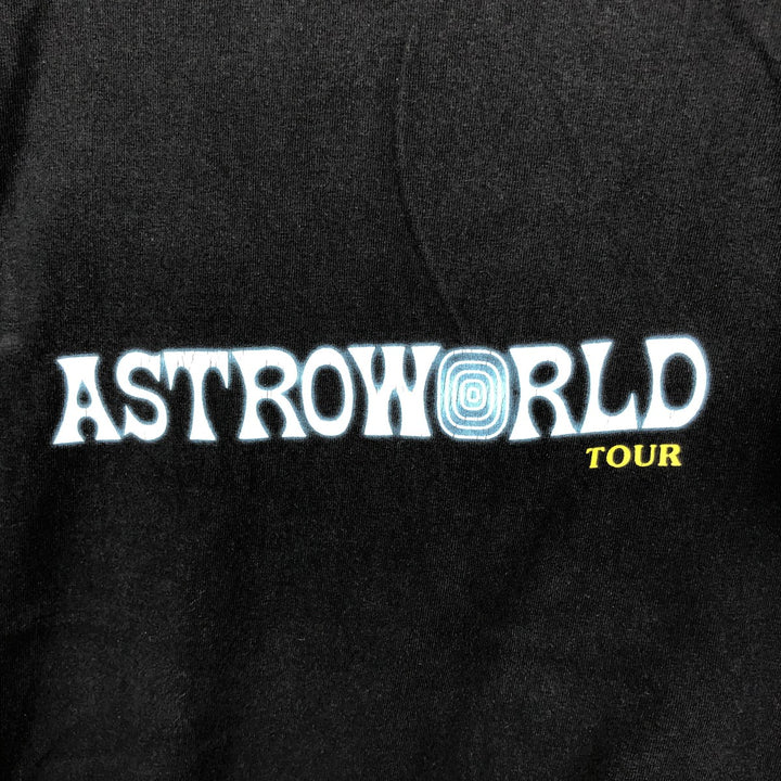 ASTRO WORLD Rap T-shirt, Men's Size Small cotton black type Vintage Second Hand