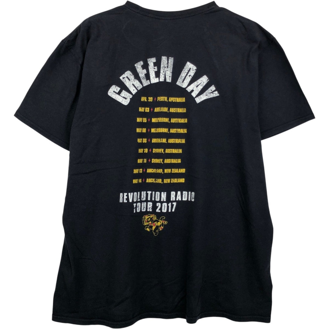 Gildan GREEN DAY Band T-Shirt, Men's Size XL cotton black type Vintage Second Hand
