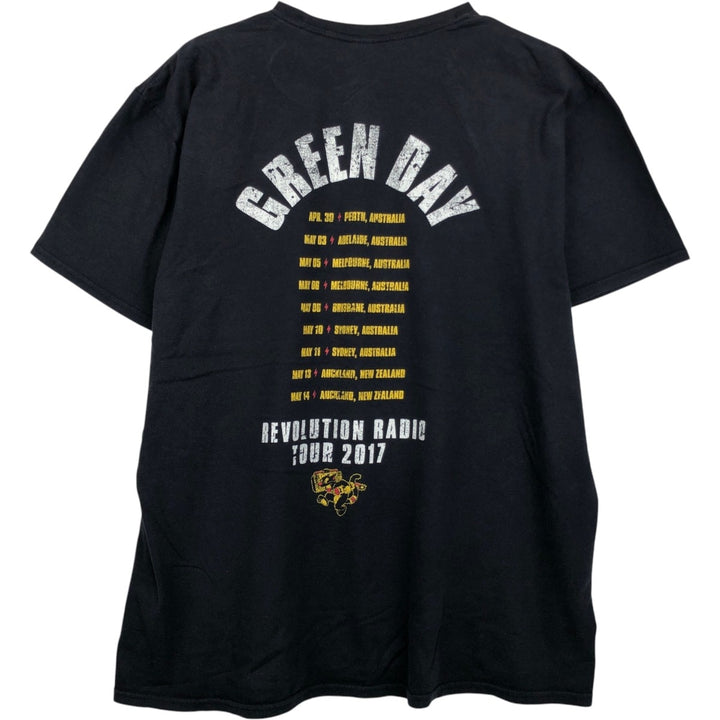 Gildan GREEN DAY Band T-Shirt, Men's Size XL cotton black type Vintage Second Hand