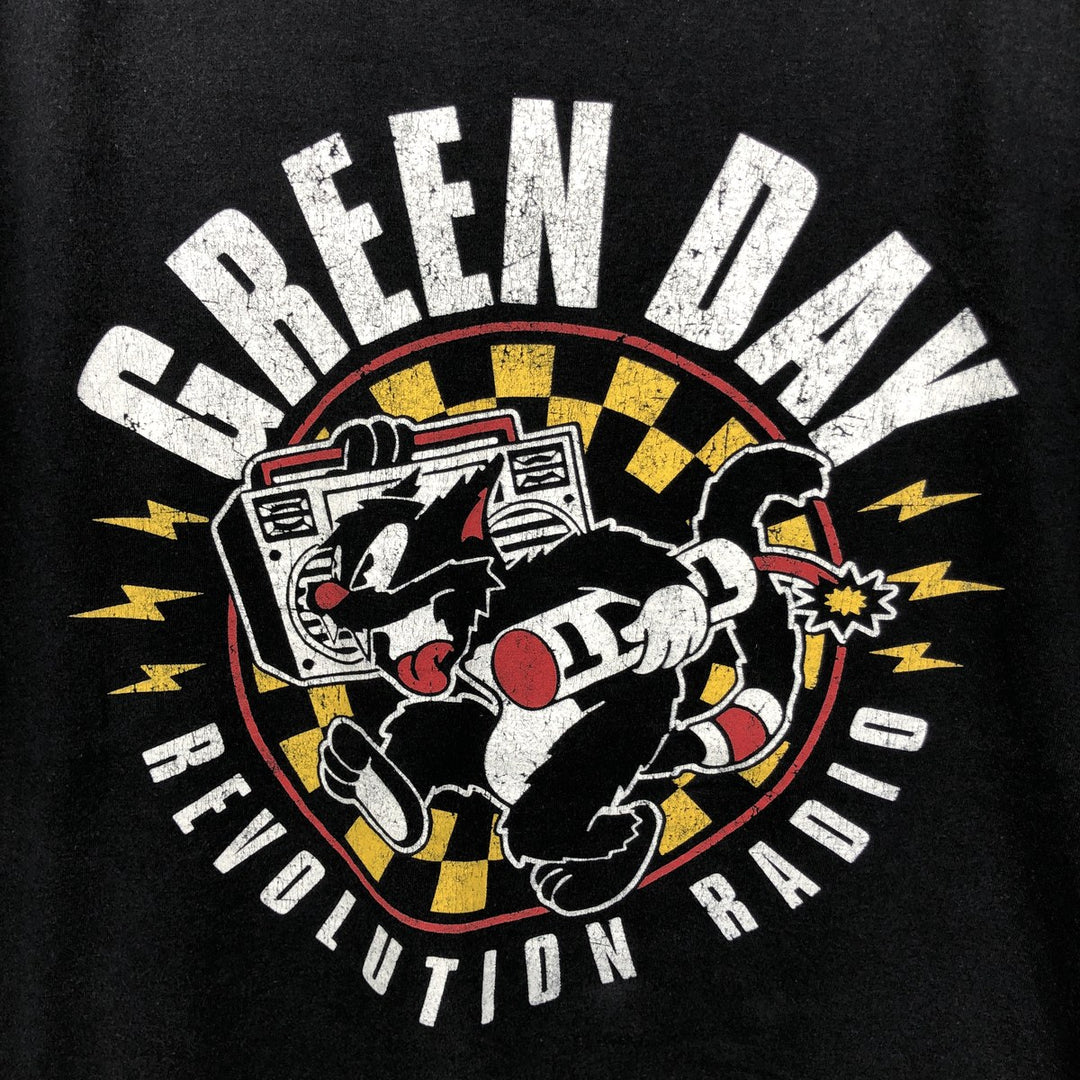 Gildan GREEN DAY Band T-Shirt, Men's Size XL cotton black type Vintage Second Hand