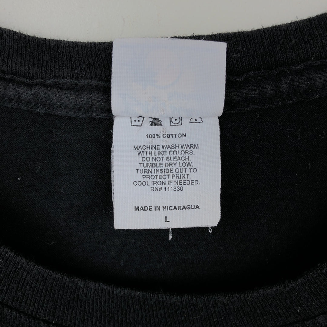 Bay Island Radiohead Band T-Shirt (Men's Size L) cotton black type Vintage Second Hand