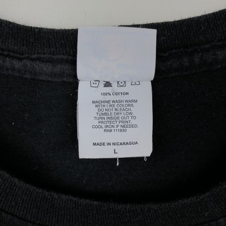 Bay Island Radiohead Band T-Shirt (Men's Size L) cotton black type Vintage Second Hand
