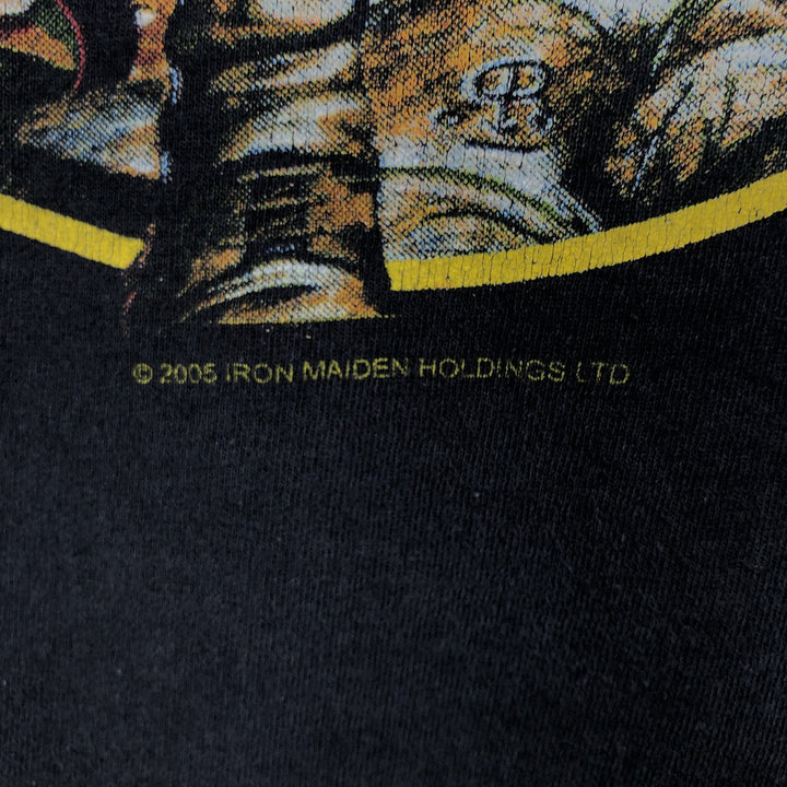 2000'S Fruit of the Loom/Iron Maiden band t-shirt, men's size L (approx.) cotton black type Vintage Second Hand