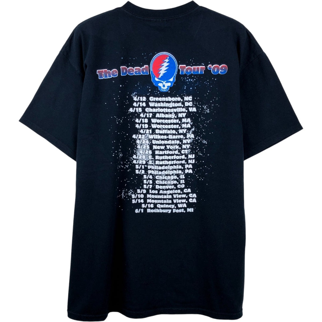 Gildan Grateful Dead Band T-Shirt (Men's Size L) cotton black type Vintage Second Hand