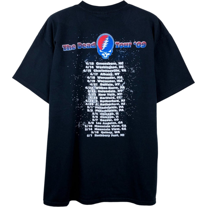 Gildan Grateful Dead Band T-Shirt (Men's Size L) cotton black type Vintage Second Hand