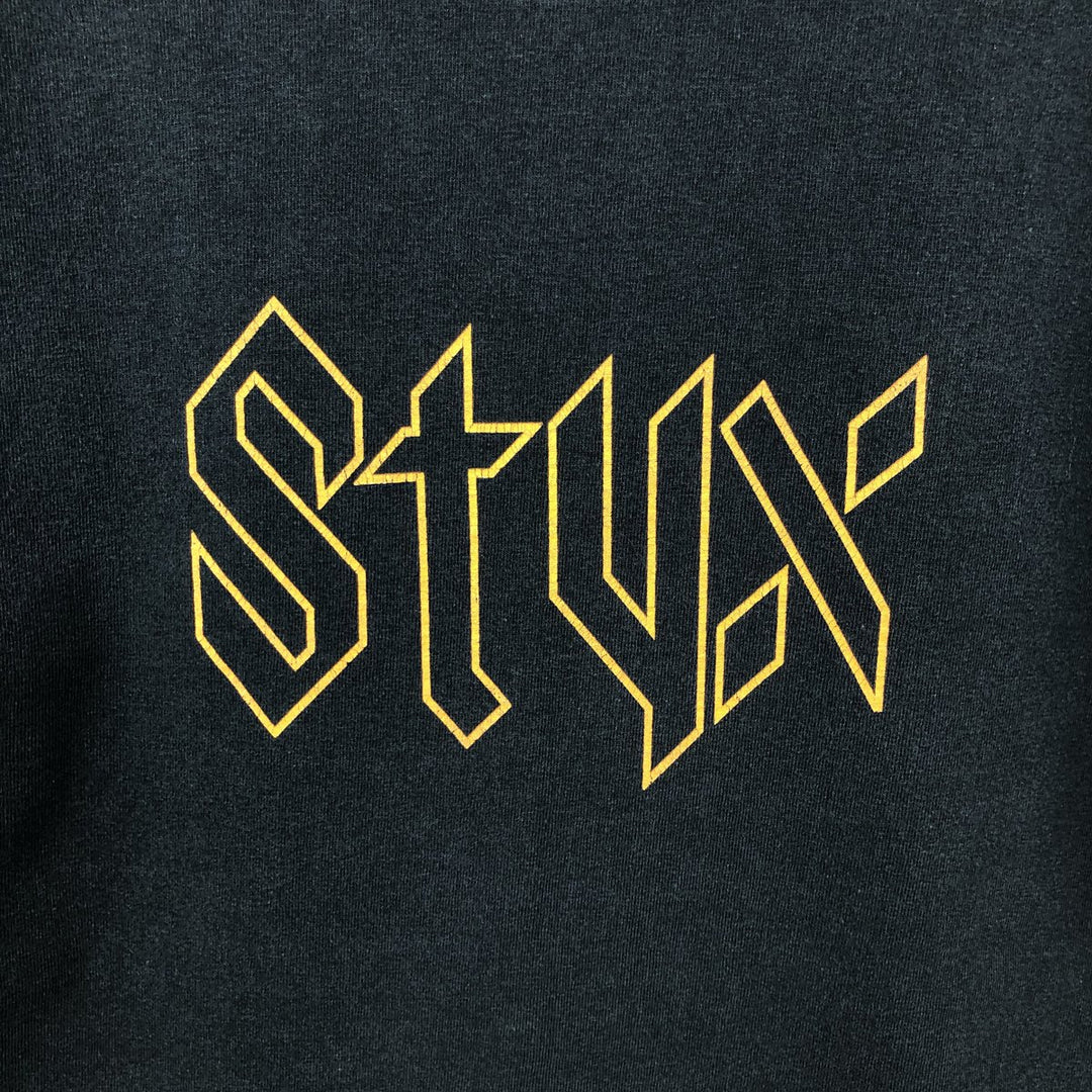 2000'S Anvil Styx Band T-shirt (Men's size M) cotton black type Vintage Second Hand