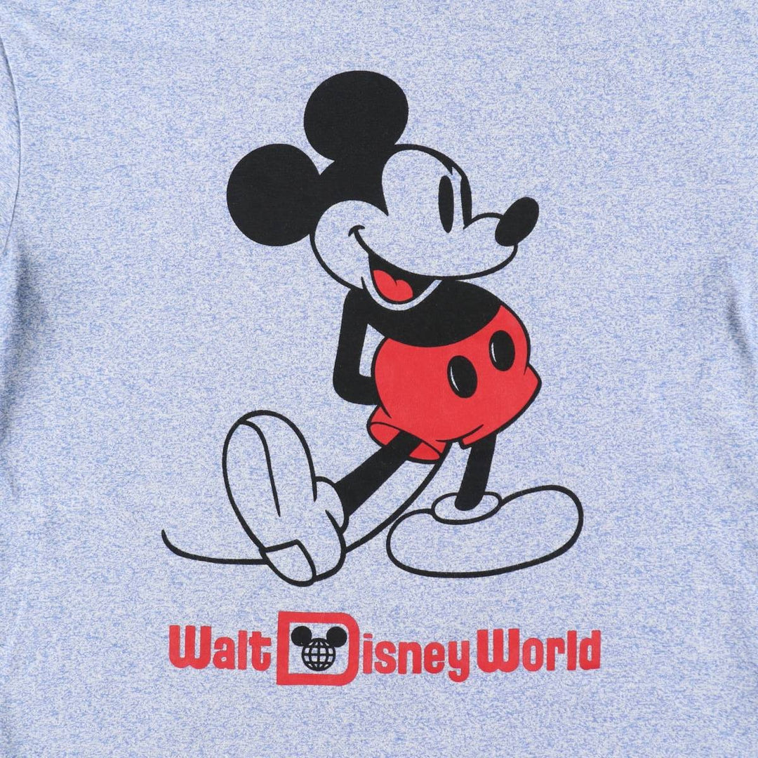 MICKEY MOUSE Ringer T-shirt, Men's Size XS cotton blue type Vintage Second Hand